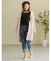 Re:EDIT | [リエディ][秋冬新作]テトロンシャギーチェスターコートアウター/コート(チェスターコート)