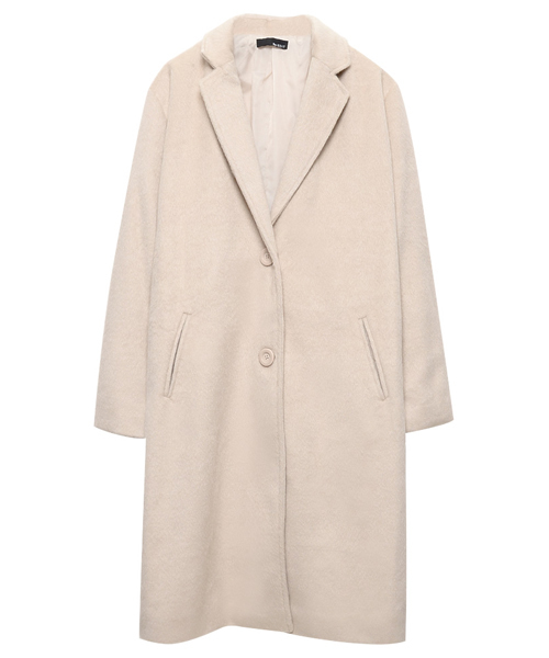 Re:EDIT（リエディ）の「[リエディ]テトロンシャギーチェスターコートアウター/コート（チェスターコート・レディース・グレー/チャコールグレー/ブラック/サックスブルー/ピンクベージュ/ベージュ/キャメル・MEDIUM/LARGE）」の17枚目の写真