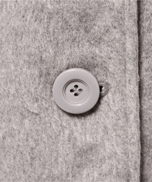 Re:EDIT（リエディ）の「[リエディ]テトロンシャギーチェスターコートアウター/コート（チェスターコート・レディース・グレー/チャコールグレー/ブラック/サックスブルー/ピンクベージュ/ベージュ/キャメル・MEDIUM/LARGE）」の16枚目の写真