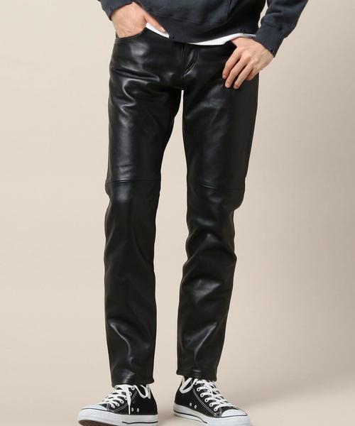 BEAUTY&YOUTH UNITED ARROWS（ビューティーアンドユースユナイテッドアローズ）の「BY カウレザー 5ポケット パンツ◆（その他パンツ・メンズ・ブラック・28inch/34inch/30inch/32inch）」の9枚目の写真
