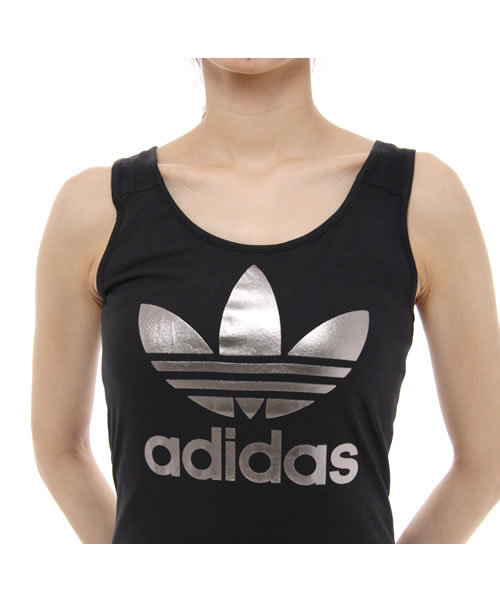 adidas Originals(アディダスオリジナルス)の「E MINI TRF TANK(タンクトップ・レディース・ホワイト/ブラック・SMALL/MEDIUM)」の5枚目の写真