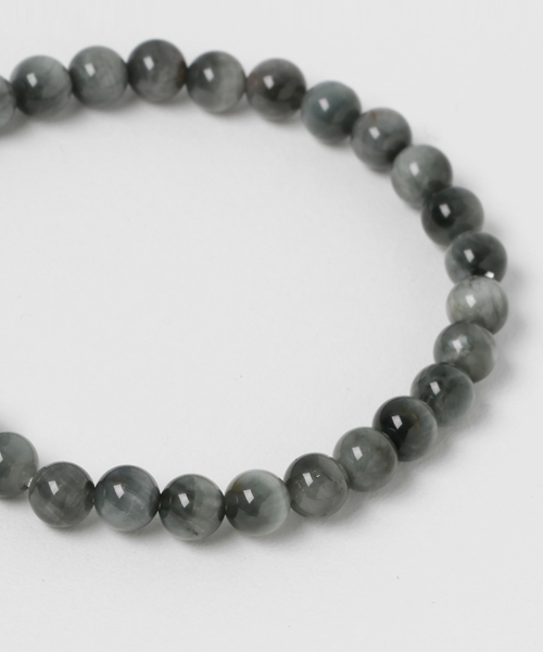 岩座 IWAKURA（イワクラ）の「【岩座】ホワイトタイガーアイブレスレット/腕輪数珠 6mm玉天然石 3A（ブレスレット・レディース・ストーン・FREE）」の2枚目の写真