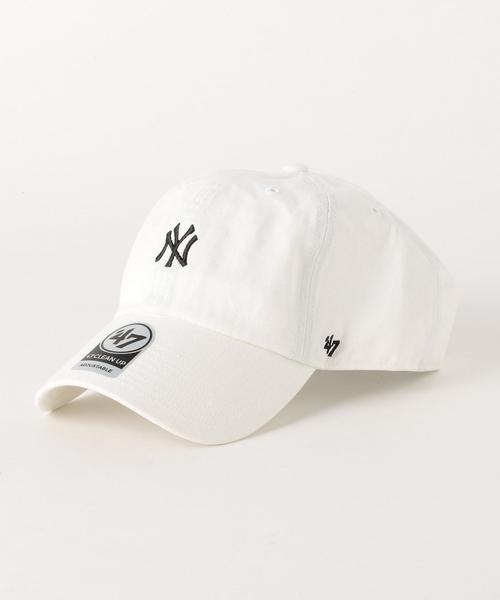 '47（フォーティーセブン）の「別注 [フォーティーセブンブランド ]SC 47 GLR YANKEES BBCAP キャップ ◆（キャップ・メンズ・ホワイト/ブラック/ベージュ/ライトピンク/ライトブルー/ネイビー・FREE）」の2枚目の写真