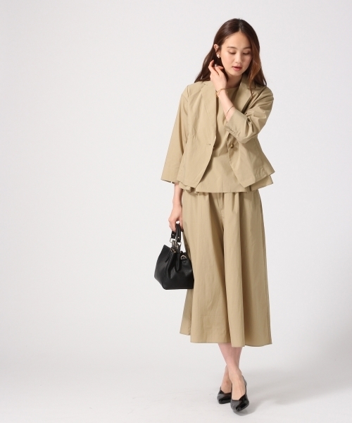 GLOBAL WORK（グローバルワーク）の「【吸水速乾】ビーチパジャマタックノースリーブ/738326（シャツ/ブラウス・レディース・ベージュ/カーキ/ネイビー/ブルー/ブルー系その他・MEDIUM/LARGE）」の6枚目の写真