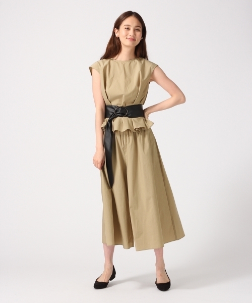 GLOBAL WORK（グローバルワーク）の「【吸水速乾】ビーチパジャマタックノースリーブ/738326（シャツ/ブラウス・レディース・ベージュ/カーキ/ネイビー/ブルー/ブルー系その他・MEDIUM/LARGE）」の7枚目の写真