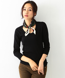 three dots | three dots / "JESSICA" 3/4カット＆ソー(Tシャツ/カットソー)