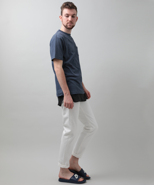 Denime（ドゥニーム）の「【MadeInJapan】WHITE DENIM TAPARED PANTS/ホワイトデニムテーパードパンツ（デニムパンツ・メンズ・ホワイト・30/32/28/34）」の14枚目の写真