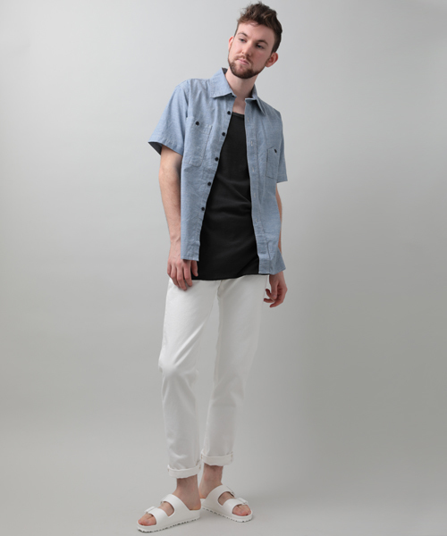 Denime（ドゥニーム）の「【MadeInJapan】WHITE DENIM TAPARED PANTS/ホワイトデニムテーパードパンツ（デニムパンツ・メンズ・ホワイト・30/32/28/34）」の13枚目の写真
