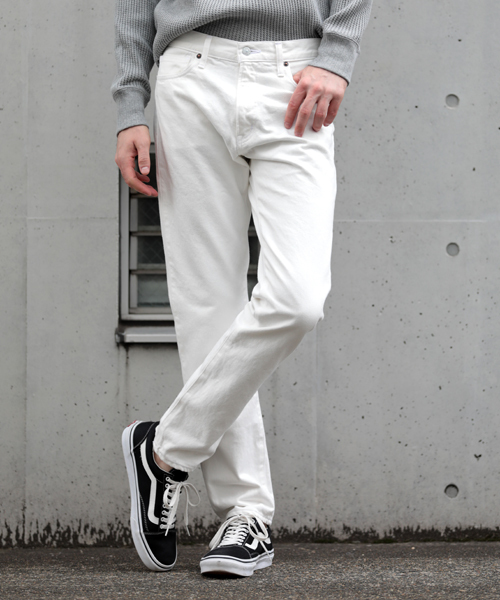 Denime（ドゥニーム）の「【MadeInJapan】WHITE DENIM TAPARED PANTS/ホワイトデニムテーパードパンツ（デニムパンツ・メンズ・ホワイト・30/32/28/34）」の16枚目の写真