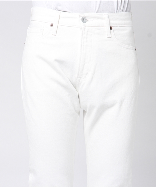 Denime（ドゥニーム）の「【MadeInJapan】WHITE DENIM TAPARED PANTS/ホワイトデニムテーパードパンツ（デニムパンツ・メンズ・ホワイト・30/32/28/34）」の5枚目の写真