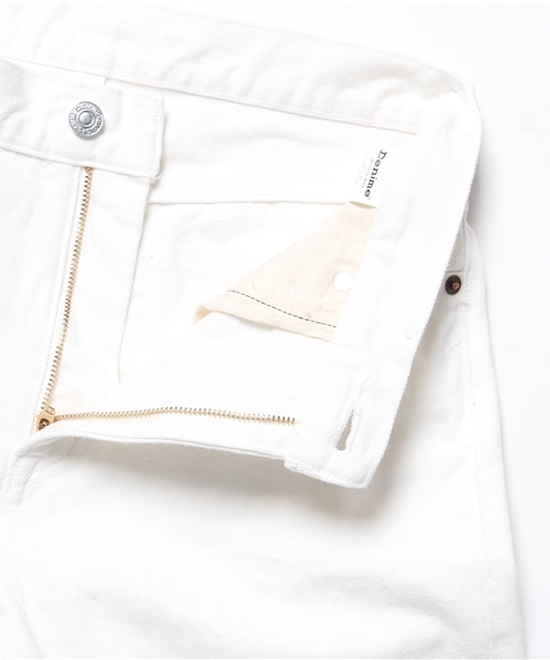 Denime（ドゥニーム）の「【MadeInJapan】WHITE DENIM TAPARED PANTS/ホワイトデニムテーパードパンツ（デニムパンツ・メンズ・ホワイト・30/32/28/34）」の10枚目の写真