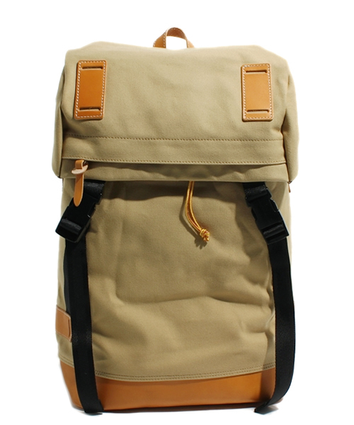 BEAUTY&YOUTH UNITED ARROWS（ビューティーアンドユースユナイテッドアローズ）の「BY キャンバス マウンテン リュック§◇（バックパック/リュック・メンズ・ブラック/オレンジ/ネイビー/ベージュ/イエロー・FREE）」の3枚目の写真