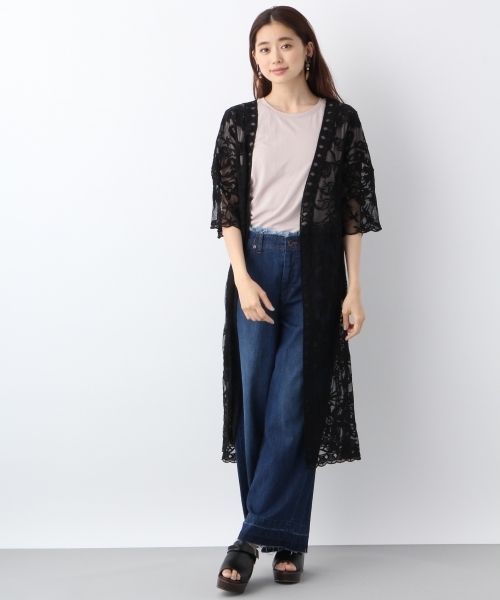 LEPSIM（レプシィム）の「ソウレースコート　762781（その他アウター・レディース・オフホワイト/ブラック・LARGE/MEDIUM）」の5枚目の写真