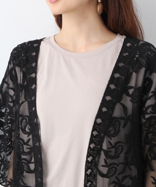 LEPSIM（レプシィム）の「ソウレースコート　762781（その他アウター・レディース・オフホワイト/ブラック・LARGE/MEDIUM）」の10枚目の写真