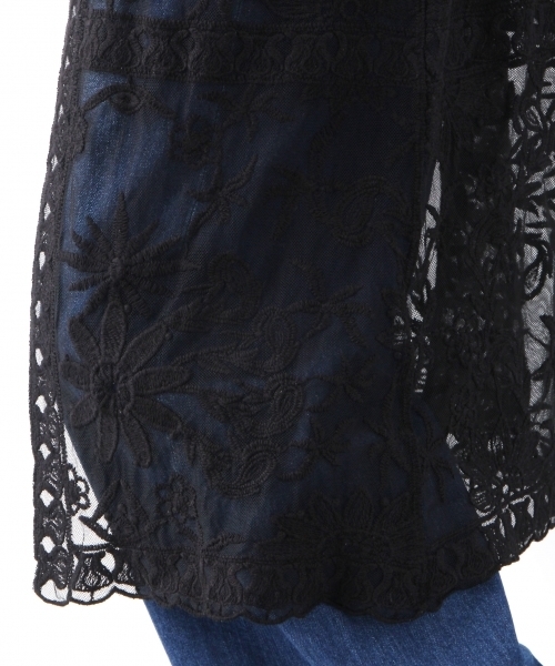 LEPSIM（レプシィム）の「ソウレースコート　762781（その他アウター・レディース・オフホワイト/ブラック・LARGE/MEDIUM）」の12枚目の写真