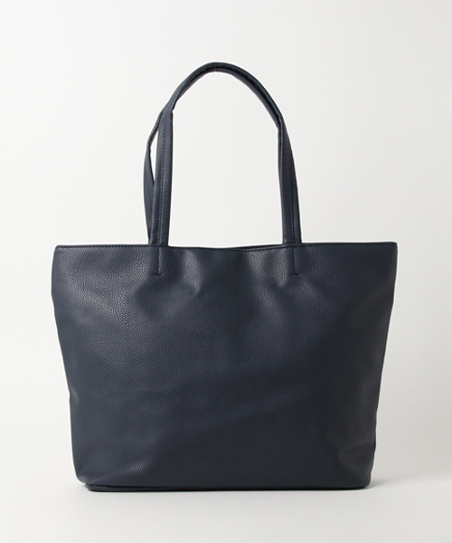 WEGO（ウィゴー）の「WEGO/カラーフェイクレザートートバッグ（トートバッグ・メンズ・ターコイズブルー/イエロー/ネイビー/カーキ/ブラック/レッド/ホワイト/ブラウン/ダークブラウン・FREE）」の15枚目の写真