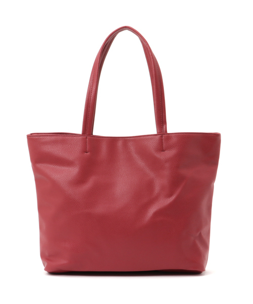 WEGO（ウィゴー）の「WEGO/カラーフェイクレザートートバッグ（トートバッグ・メンズ・ターコイズブルー/イエロー/ネイビー/カーキ/ブラック/レッド/ホワイト/ブラウン/ダークブラウン・FREE）」の18枚目の写真