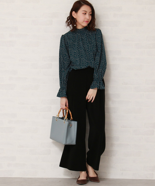 N.（N. Natural Beauty Basic）（エヌエヌナチュラルビューティーベーシック）の「ピーチクロスワイドパンツ（その他パンツ・レディース・ブラック/ベージュ/ブラウン・MEDIUM）」の5枚目の写真