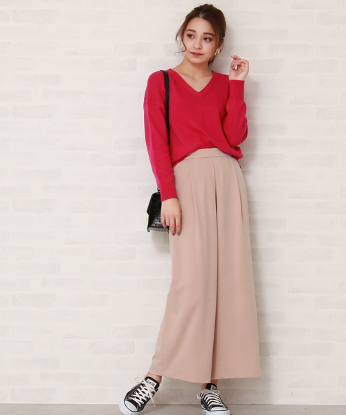 N.（N. Natural Beauty Basic）（エヌエヌナチュラルビューティーベーシック）の「ピーチクロスワイドパンツ（その他パンツ・レディース・ブラック/ベージュ/ブラウン・MEDIUM）」の16枚目の写真