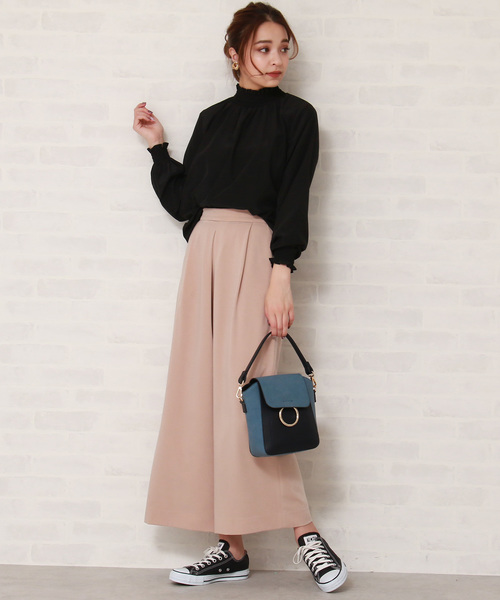 N.（N. Natural Beauty Basic）（エヌエヌナチュラルビューティーベーシック）の「ピーチクロスワイドパンツ（その他パンツ・レディース・ブラック/ベージュ/ブラウン・MEDIUM）」の20枚目の写真