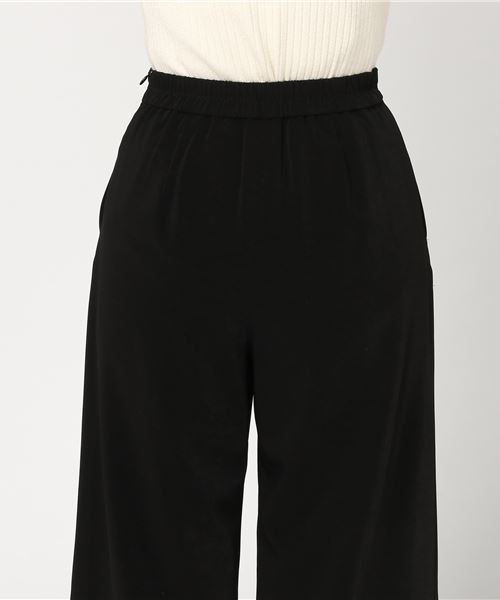 N.（N. Natural Beauty Basic）（エヌエヌナチュラルビューティーベーシック）の「ピーチクロスワイドパンツ（その他パンツ・レディース・ブラック/ベージュ/ブラウン・MEDIUM）」の17枚目の写真