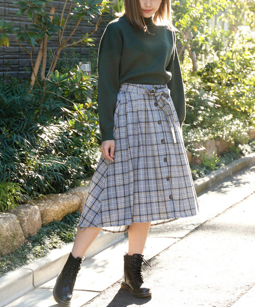 RAY CASSIN（レイカズン）の「ゴマジャガードチュニックプルオーバー（ニット/セーター・レディース・ブラック/グリーン/キナリ・FREE）」の7枚目の写真