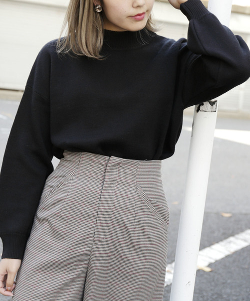 RAY CASSIN（レイカズン）の「ゴマジャガードチュニックプルオーバー（ニット/セーター・レディース・ブラック/グリーン/キナリ・FREE）」の10枚目の写真