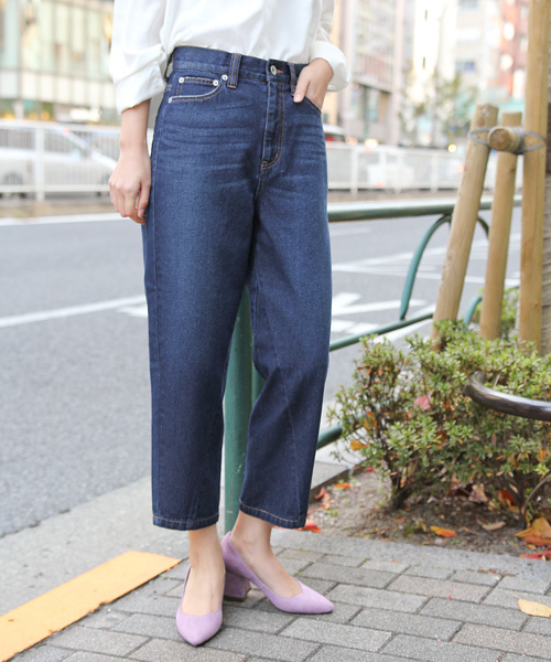 laboratory work（ラボラトリーワーク）の「ロゴ刺繍マチデニム（デニムパンツ・レディース・インディゴブルー/ブルー・MEDIUM）」の16枚目の写真