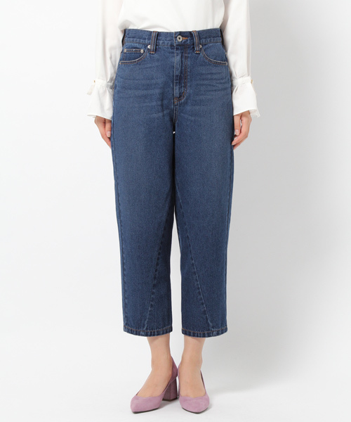 laboratory work（ラボラトリーワーク）の「ロゴ刺繍マチデニム（デニムパンツ・レディース・インディゴブルー/ブルー・MEDIUM）」の11枚目の写真