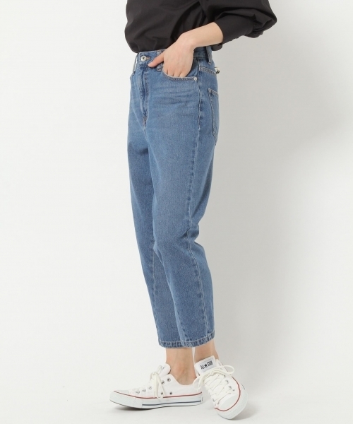 laboratory work（ラボラトリーワーク）の「ロゴ刺繍マチデニム（デニムパンツ・レディース・インディゴブルー/ブルー・MEDIUM）」の13枚目の写真