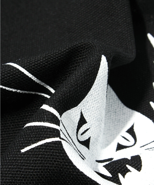 WEGO（ウィゴー）の「ネコトートバッグ（トートバッグ・レディース・ブラック/ナチュラル・FREE）」の7枚目の写真