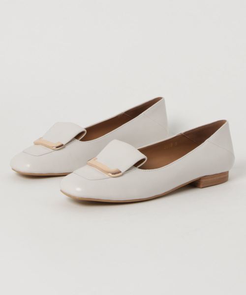 mio notis（ミオノティス）の「【MIO NOTIS(ミオ ノティス)】スクエアシューズ（パンプス・レディース・ホワイト/イエロー・36/37/38）」の2枚目の写真