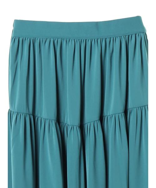 AMERICAN HOLIC(アメリカンホリック)の「ティアードロングスカート(スカート・レディース・ピンク/ネイビー/ベージュ/イエロー/ターコイズブルー/ブルー・FREE)」の12枚目の写真