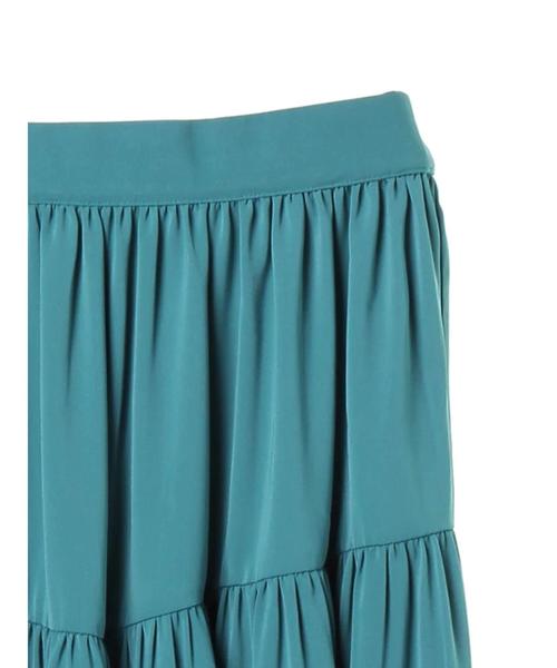 AMERICAN HOLIC(アメリカンホリック)の「ティアードロングスカート(スカート・レディース・ピンク/ネイビー/ベージュ/イエロー/ターコイズブルー/ブルー・FREE)」の14枚目の写真