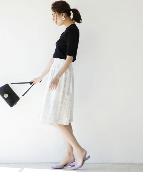 green label relaxing（グリーンレーベルリラクシング）の「[手洗い可能] KFC ソウバリ クルーネック ニット（ニット/セーター・レディース・ケリー/ブラック/ホワイト/ピンク・FREE）」の17枚目の写真