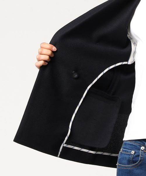 ROPE'（ロペ）の「【NORITAKE】ジャージージャケット（テーラードジャケット・レディース・ネイビー・36/40/38）」の3枚目の写真