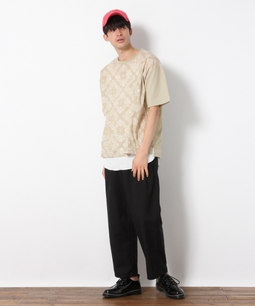 RAGEBLUE（レイジブルー）の「柄切り替えTシャツ/790755（Tシャツ/カットソー・メンズ・ホワイト/ブラック/ベージュ/ネイビー・LARGE/MEDIUM/SMALL）」の18枚目の写真