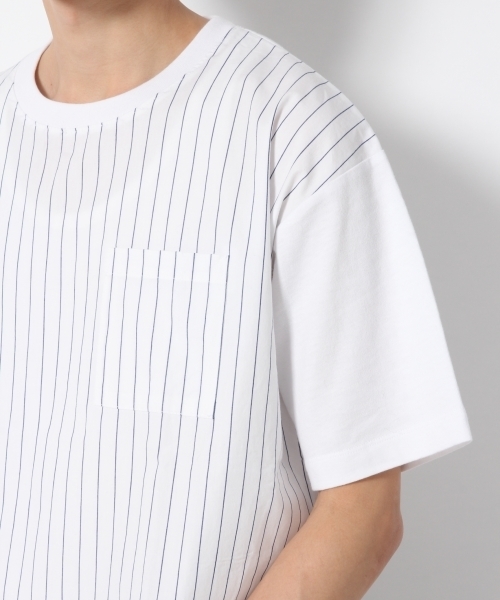 RAGEBLUE（レイジブルー）の「柄切り替えTシャツ/790755（Tシャツ/カットソー・メンズ・ホワイト/ブラック/ベージュ/ネイビー・LARGE/MEDIUM/SMALL）」の13枚目の写真