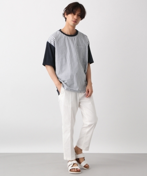 RAGEBLUE（レイジブルー）の「柄切り替えTシャツ/790755（Tシャツ/カットソー・メンズ・ホワイト/ブラック/ベージュ/ネイビー・LARGE/MEDIUM/SMALL）」の22枚目の写真