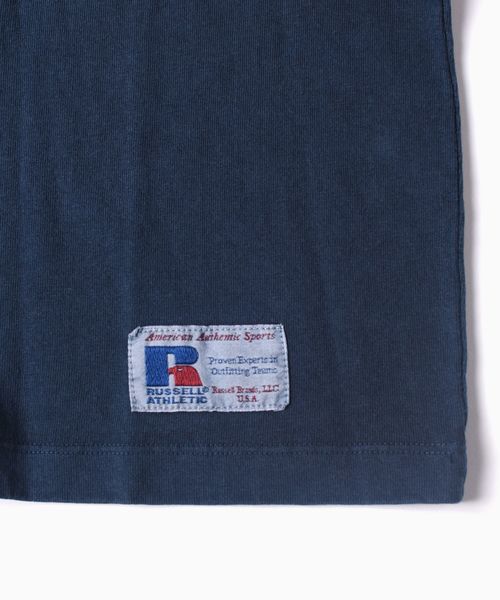 Russell Athletic（ラッセルアスレティック）の「RUSSELL ATHLETIC×SHIPS: 別注 ユーズド加工 ロングTシャツ 18FW□（Tシャツ/カットソー・メンズ・ホワイト/チャコールグレー/ネイビー/バーガンディー/キャメル・SMALL/MEDIUM/LARGE/X-LARGE）」の10枚目の写真