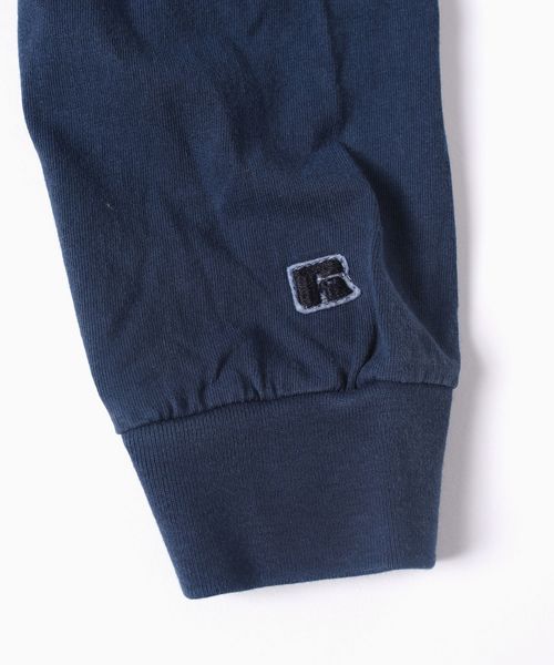 Russell Athletic（ラッセルアスレティック）の「RUSSELL ATHLETIC×SHIPS: 別注 ユーズド加工 ロングTシャツ 18FW□（Tシャツ/カットソー・メンズ・ホワイト/チャコールグレー/ネイビー/バーガンディー/キャメル・SMALL/MEDIUM/LARGE/X-LARGE）」の11枚目の写真