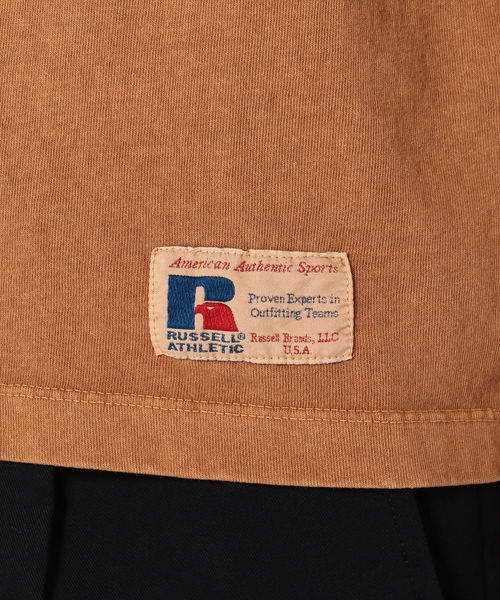 Russell Athletic（ラッセルアスレティック）の「RUSSELL ATHLETIC×SHIPS: 別注 ユーズド加工 ロングTシャツ 18FW□（Tシャツ/カットソー・メンズ・ホワイト/チャコールグレー/ネイビー/バーガンディー/キャメル・SMALL/MEDIUM/LARGE/X-LARGE）」の12枚目の写真