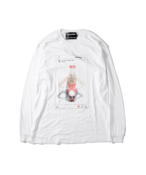 PLAYBOY プレイボーイ ロングTシャツ PLAYBOY プレイボーイ ロングTシャツ