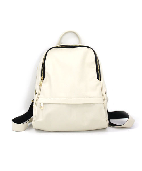 one after another NICE CLAUP（ワンアフターアナザーナイスクラップ）の「【ナイスクラップ】フェイクレザーリュック（バックパック/リュック・レディース・オフホワイト/ブラック/グレー・FREE）」の2枚目の写真