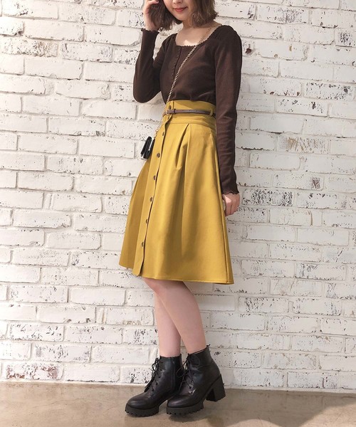 one after another NICE CLAUP(ワンアフターアナザーナイスクラップ)の「レース付サーマルトップス(Tシャツ/カットソー・レディース・ダークブラウン/ベージュ/アイボリー/グレー系その他・FREE)」の16枚目の写真