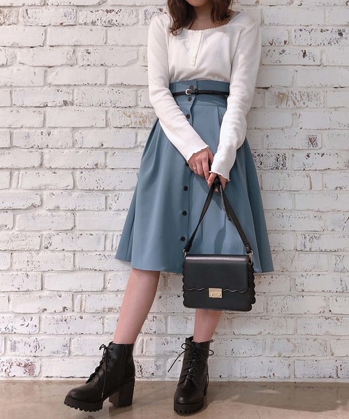 one after another NICE CLAUP(ワンアフターアナザーナイスクラップ)の「レース付サーマルトップス(Tシャツ/カットソー・レディース・ダークブラウン/ベージュ/アイボリー/グレー系その他・FREE)」の8枚目の写真