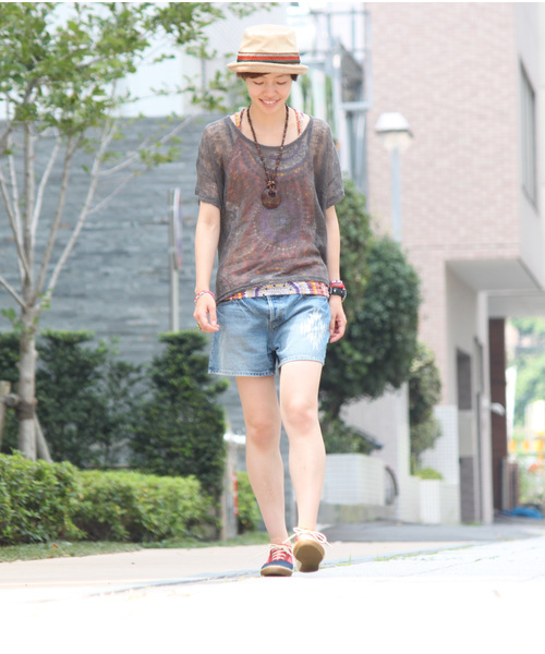 チチカカ（チチカカ）の「アパッチニットプルオーバー（ニット/セーター・レディース・ブラック/ベージュ/ブルー・FREE）」の11枚目の写真