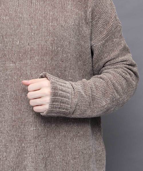 EMMA CLOTHES(エマクローズ)の「シェニールモールクルーネックニット(ニット/セーター・メンズ・ブラック/グレー/ブルー/ワイン・M/L)」の13枚目の写真