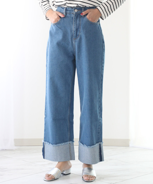 classicalelf（クラシカルエルフ）の「ターンバックヘム ロングパンツ（その他パンツ・レディース・インディゴブルー/ブルー/ブルー系その他・SMALL/MEDIUM/LARGE）」の15枚目の写真