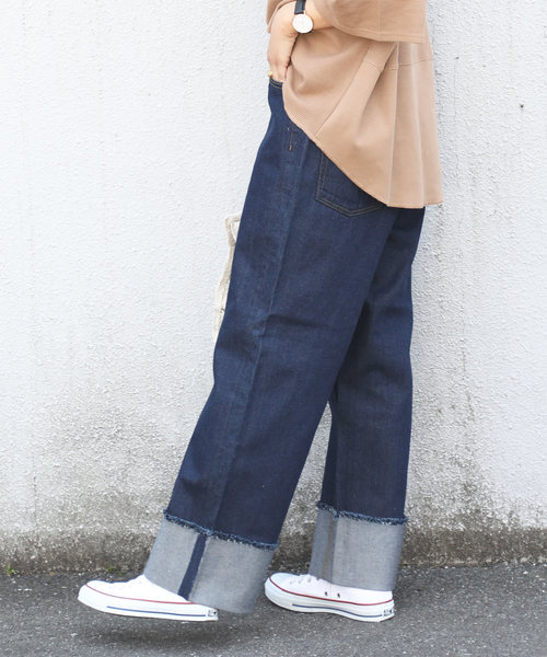 classicalelf（クラシカルエルフ）の「ターンバックヘム ロングパンツ（その他パンツ・レディース・インディゴブルー/ブルー/ブルー系その他・SMALL/MEDIUM/LARGE）」の20枚目の写真